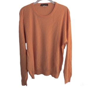 Loro Piana textured knit cashmere blend sweater